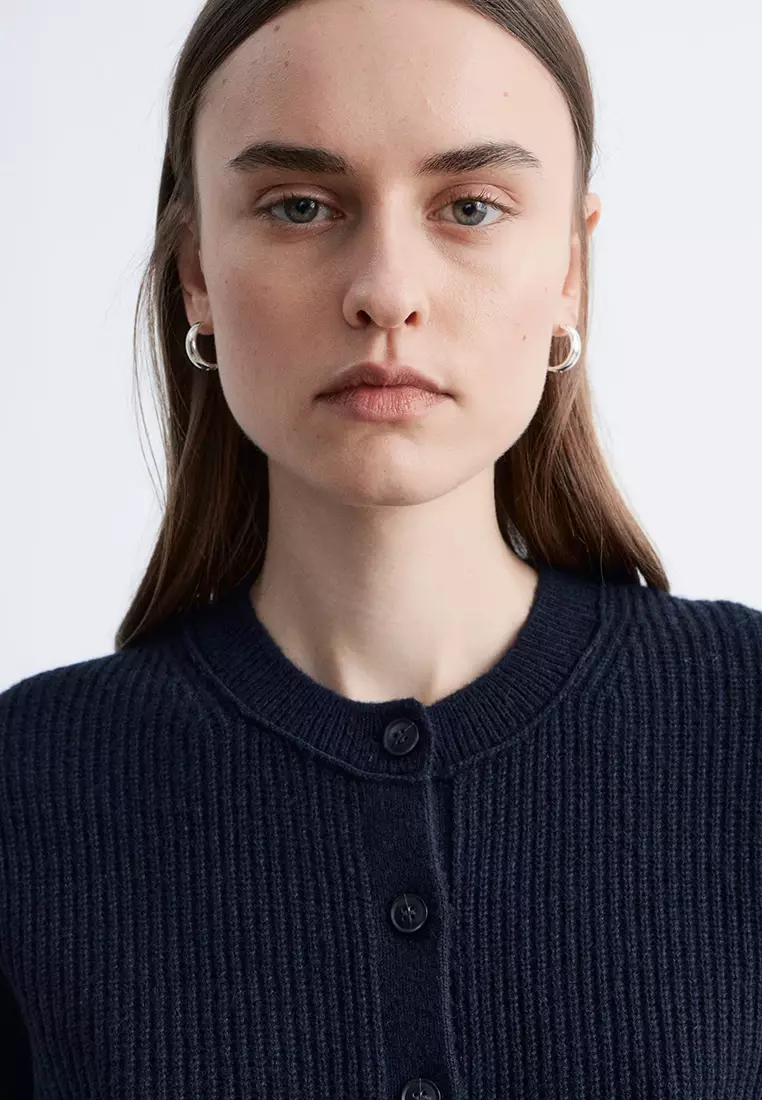 羊毛混紡針織外套