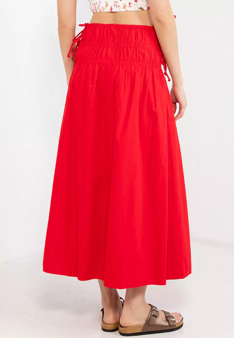 Daisy Shirred Maxi Skirt