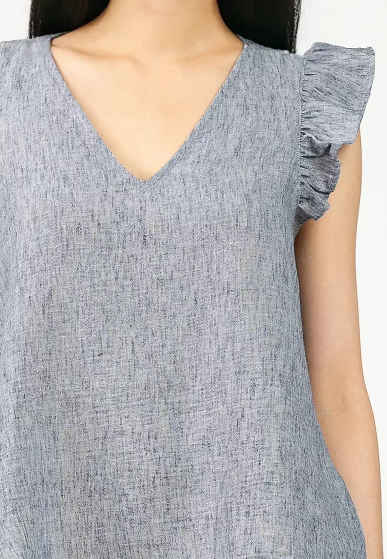 Short Sleeve Flounce Top