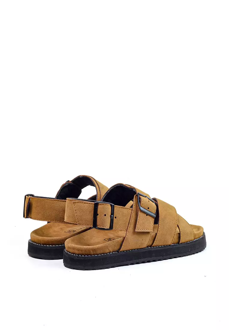 Lvnatica Asoka Brown Slide Sandals