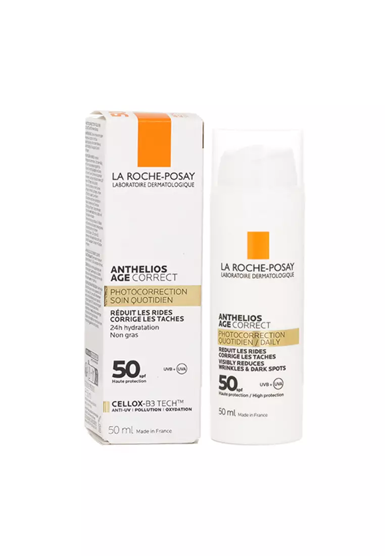 LA ROCHE POSAY - Anthelios Age Correct Daily Photocorrection - Visibly Reduces Wrinkles & Dark Spots SPF 50 50ml/1.7oz