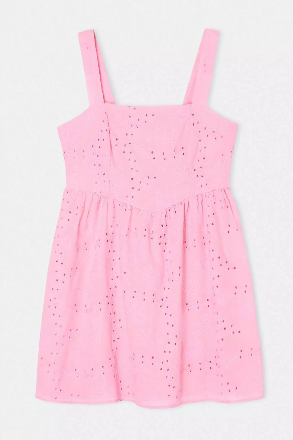 Pink Woven Plus Size Dress Tbbss26Ah00064