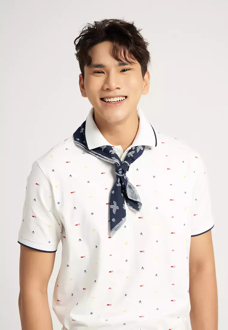 Printed Collar T-Shirt for Men