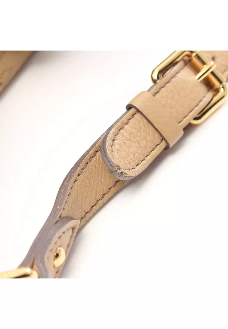 LOUIS VUITTON LOUIS VUITTON Shoulder strap leather tanned Beige