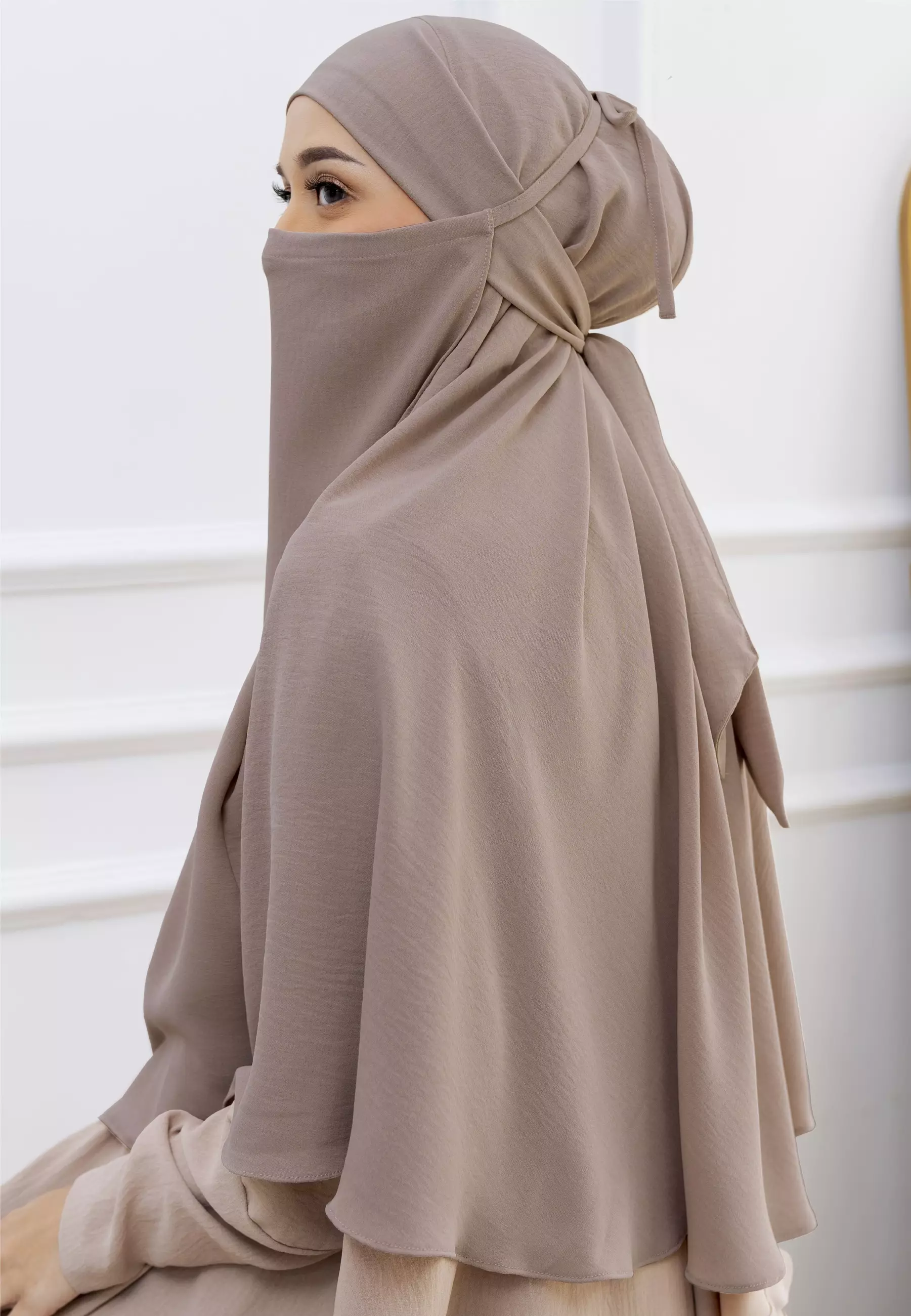 Halima French Khimar Wheat