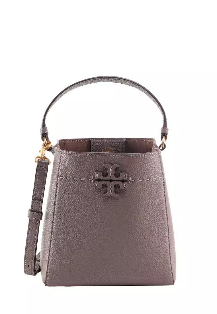 Tory burch leather bucket bag on sale