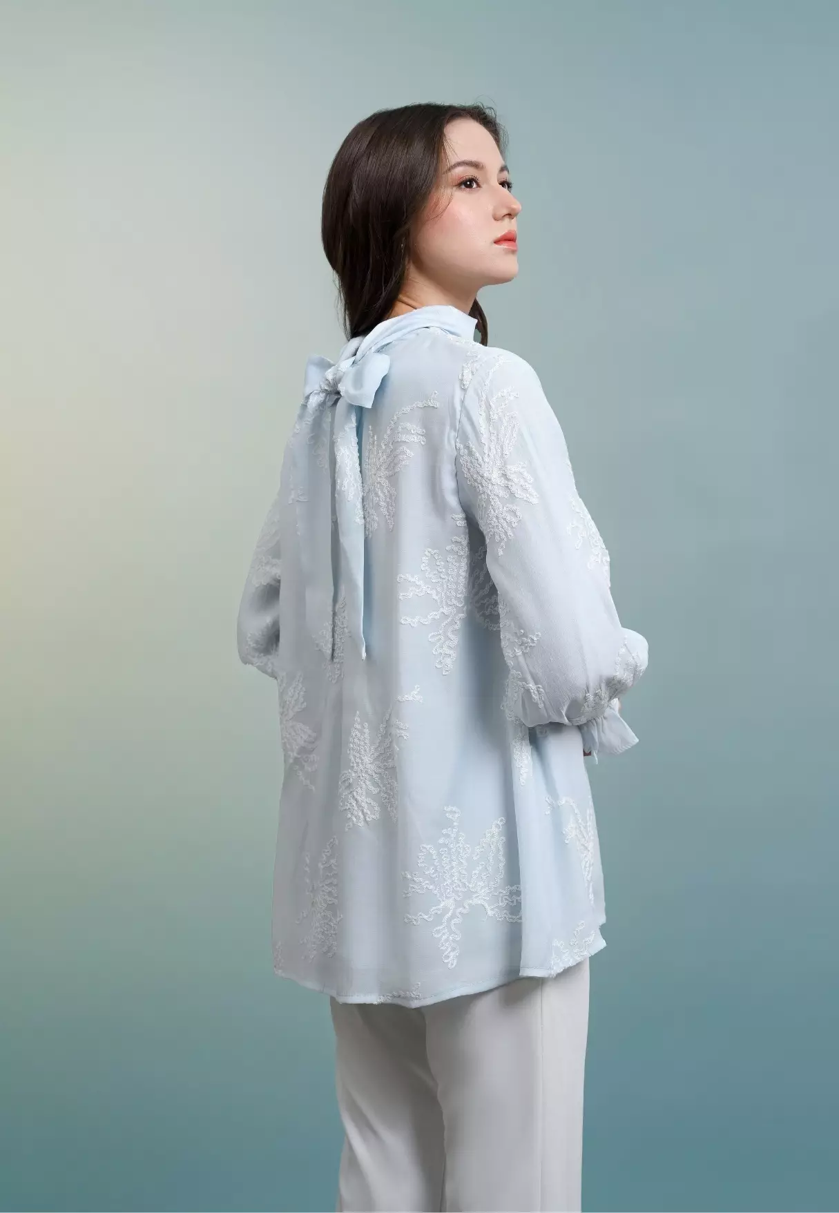 Aurine Blouse - Sky