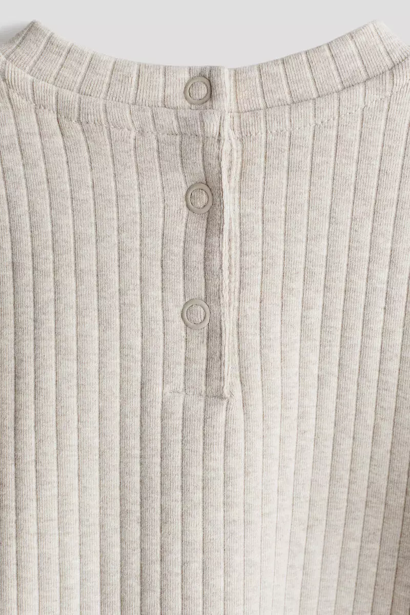 2-piece ribbed cotton set