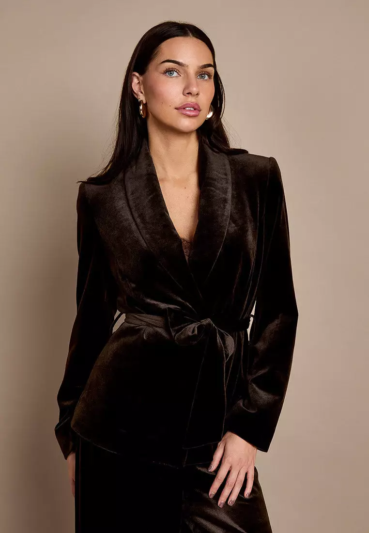 GWD Claire Chocolate Velvet Jacket