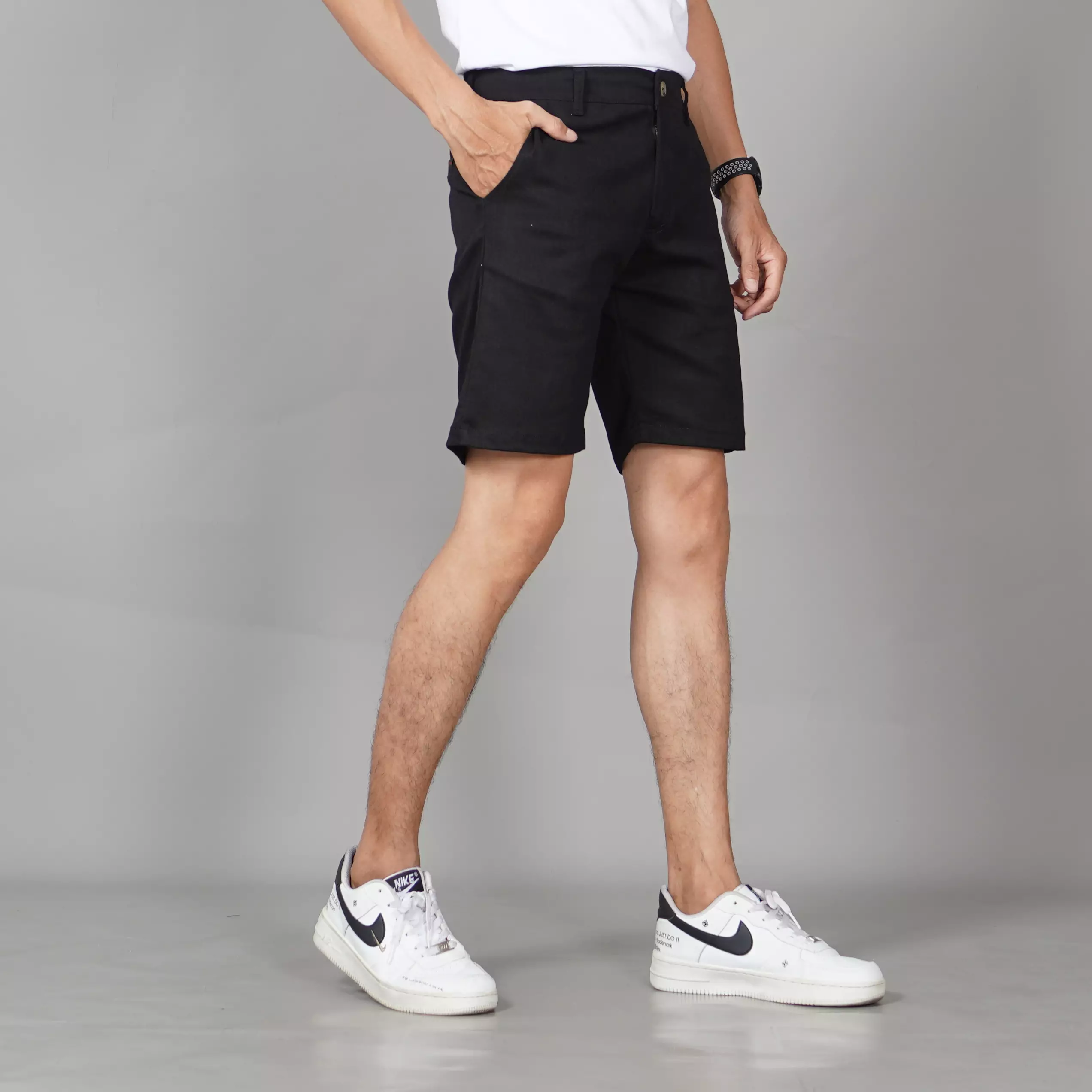  FREDY Celana Chino Pendek Pria Chino Pants Pendek Pria Celana Pria - HITAM