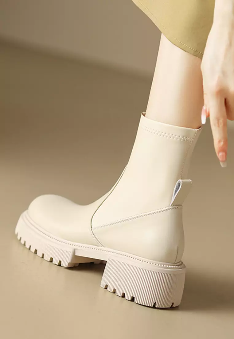 White short boots sale