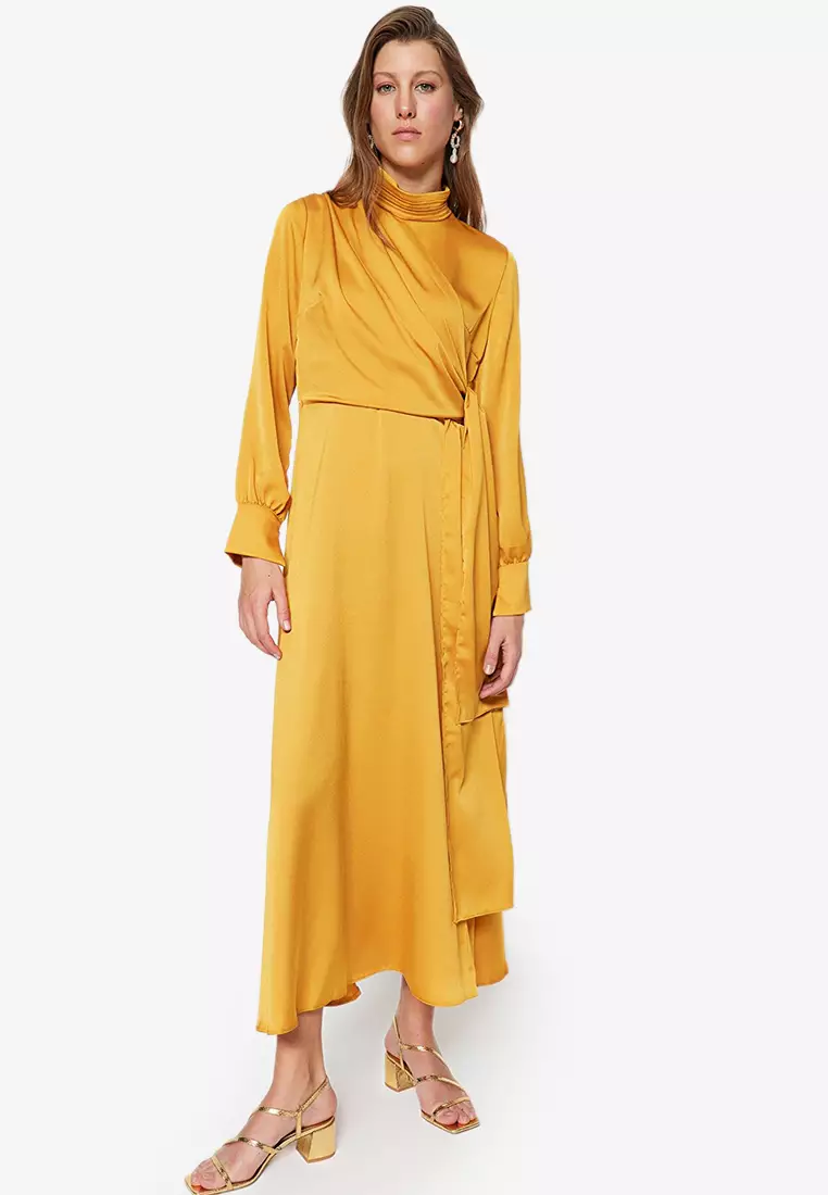 Buy Trendyol MODEST Drape Dress 2024 Online ZALORA Singapore