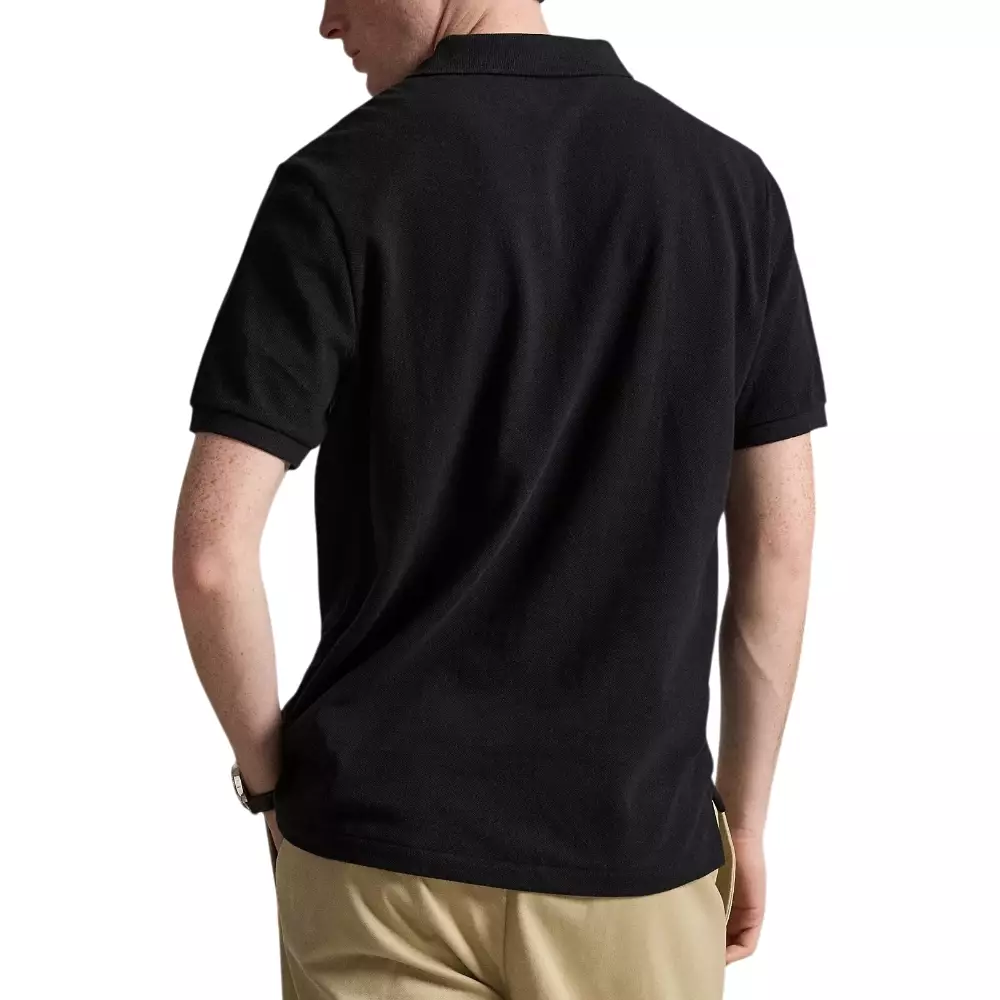 The Iconic Mesh Polo Shirt Classic Fit Black/Red