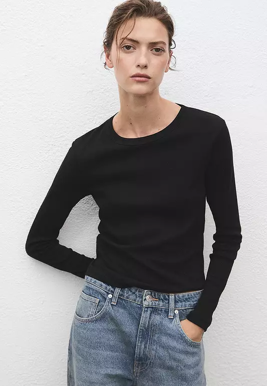 Long Sleeves Cotton T-Shirt