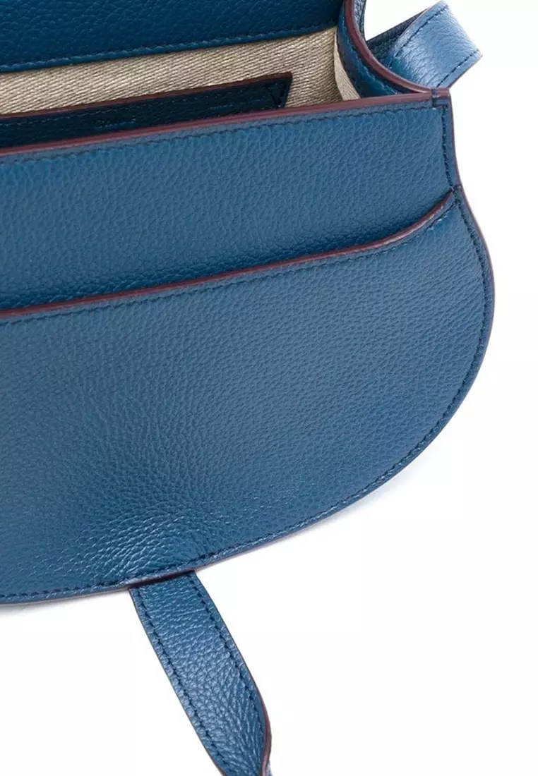 Small Marcie Saddle 斜背包(藍色)