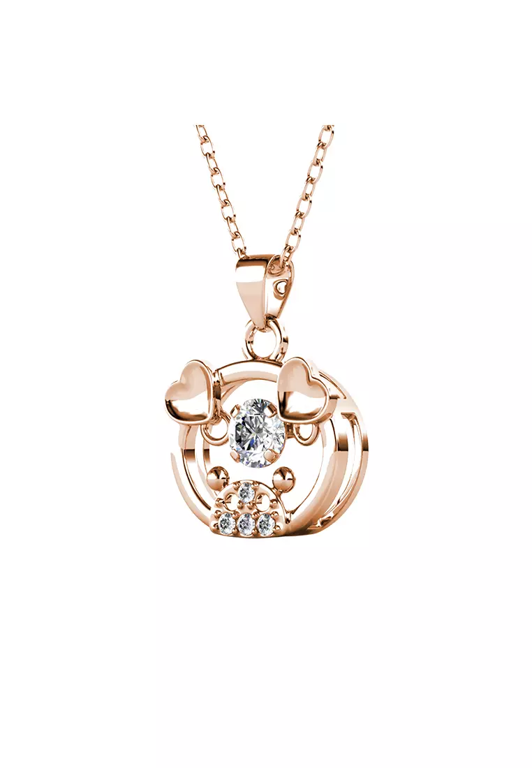 Dancing Shio Pendant Pig RG - Kalung Crystal Swarovski by Her Jewellery