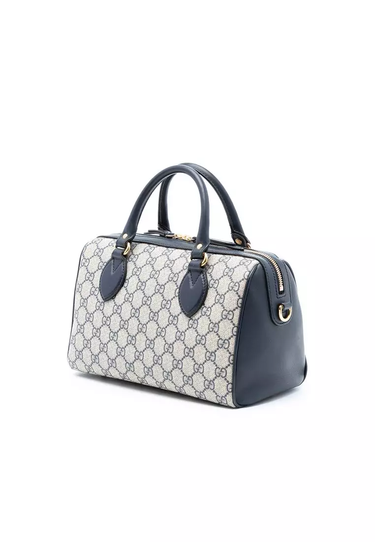 Pre-Loved Gucci Small Gg Supreme Boston Bag