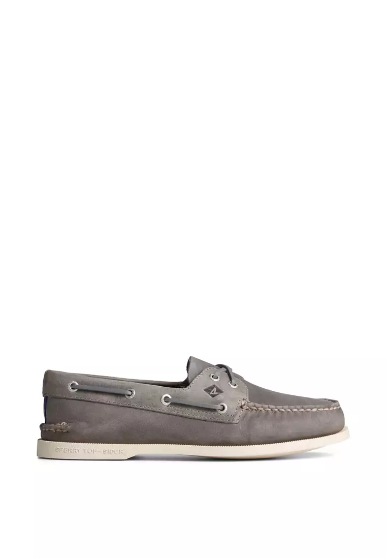 Mens grey sperry shoes clearance