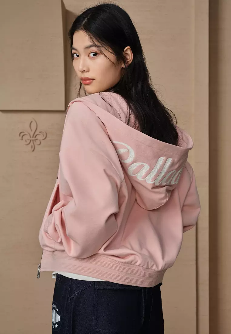 女裝 PALLADIUM LOGO 落肩連帽外套