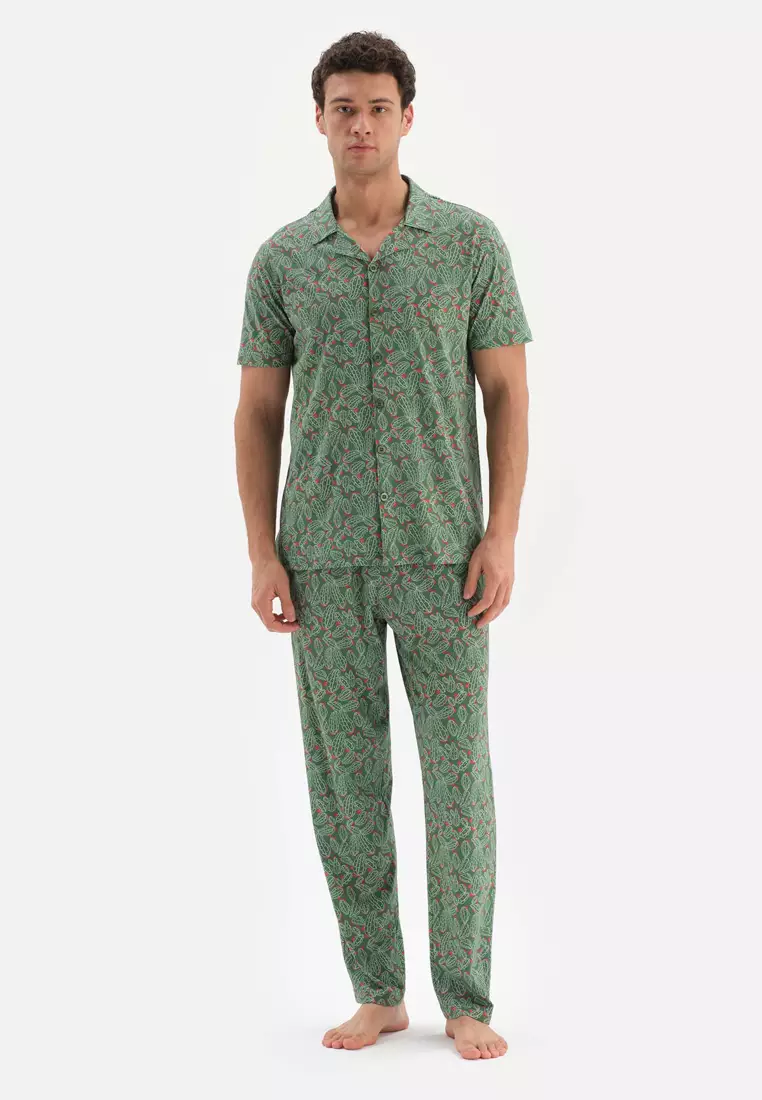 Buy DAGİ Green Shirts & Pants, Shirt Collar, Regular, Long Leg, Short