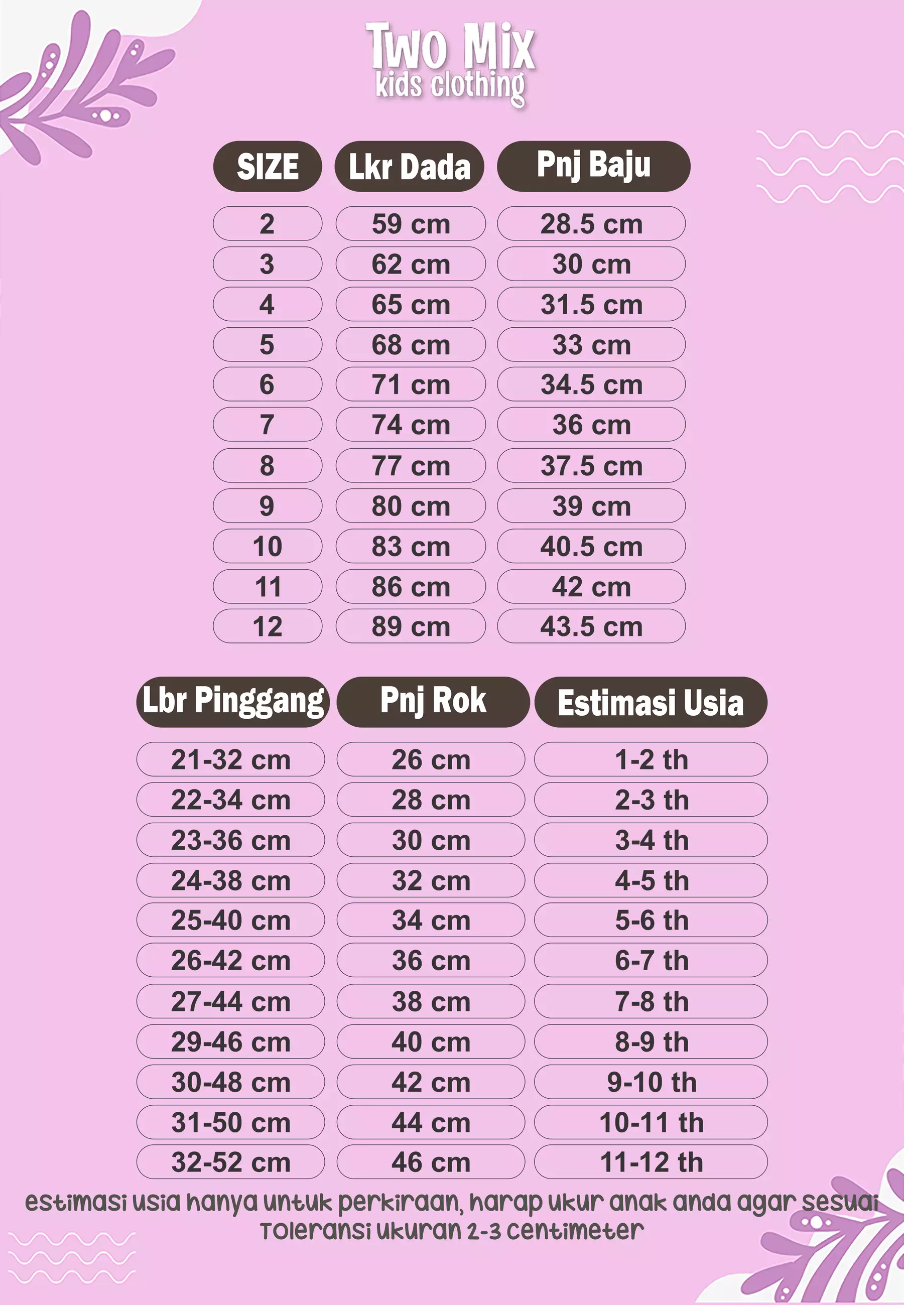 Two Mix - Serra Set Setelan Anak Perempuan Lucu 1-12 Tahun 4400 Hijau