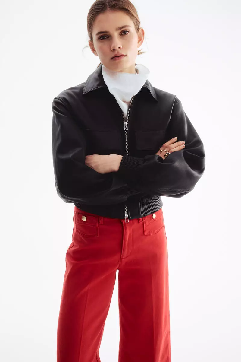 Wide High Waist Ankle Jeans