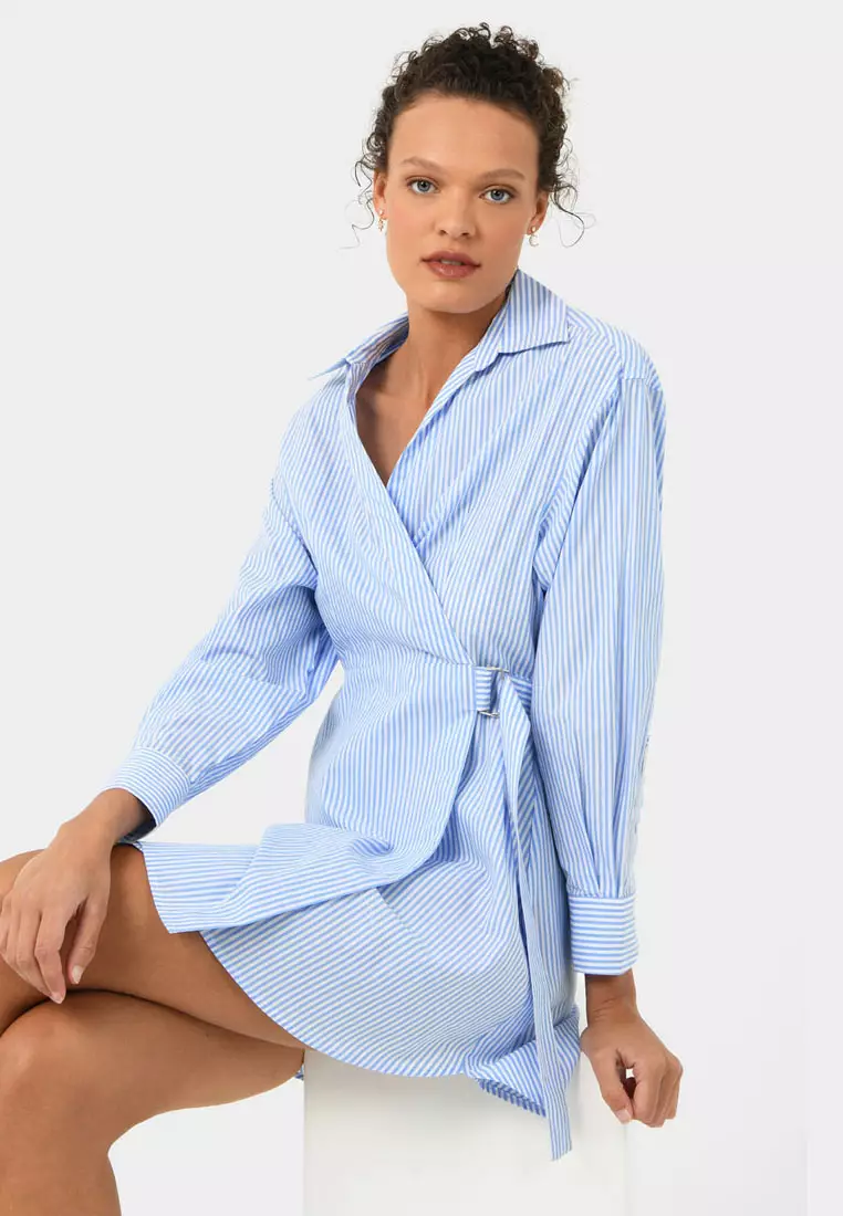 Manhattan Wrap Shirt Dress