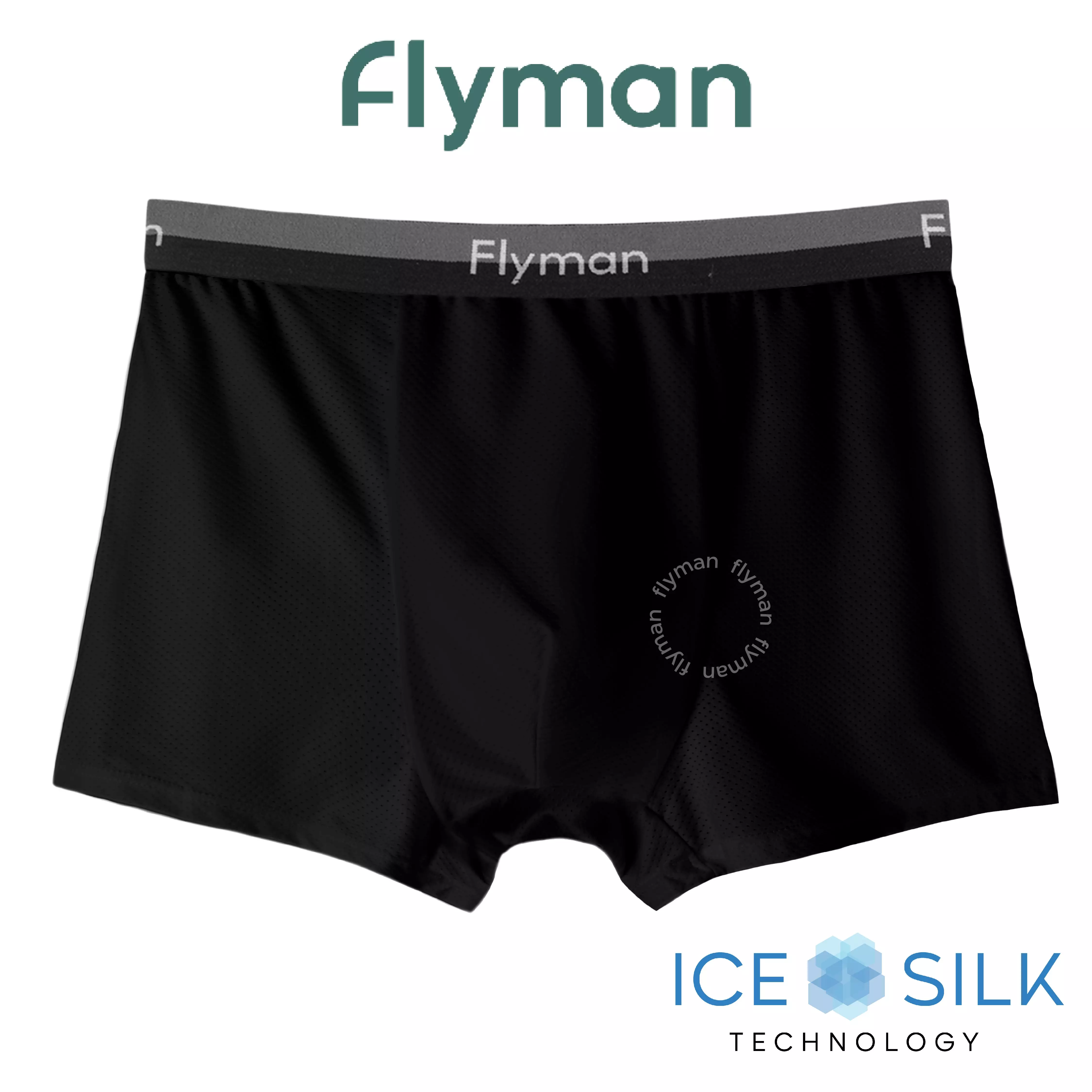 Flyman Soft Mesh Boxer 1 pcs FM 3385 - Black