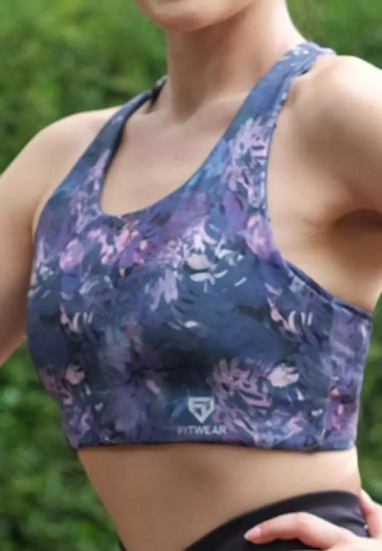 Fitwear - Sportbra Olahraga Wanita ANASTASIA [CROSS PLAIN] - TROPICAL