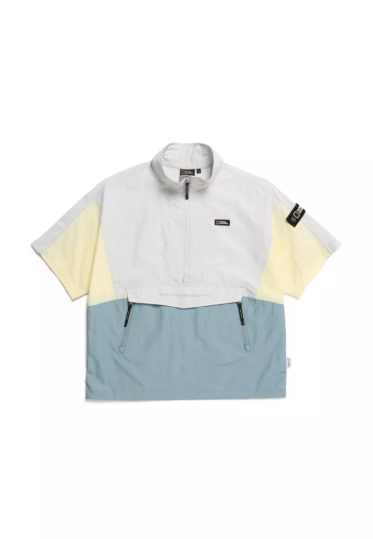 Color block anorak on sale jacket