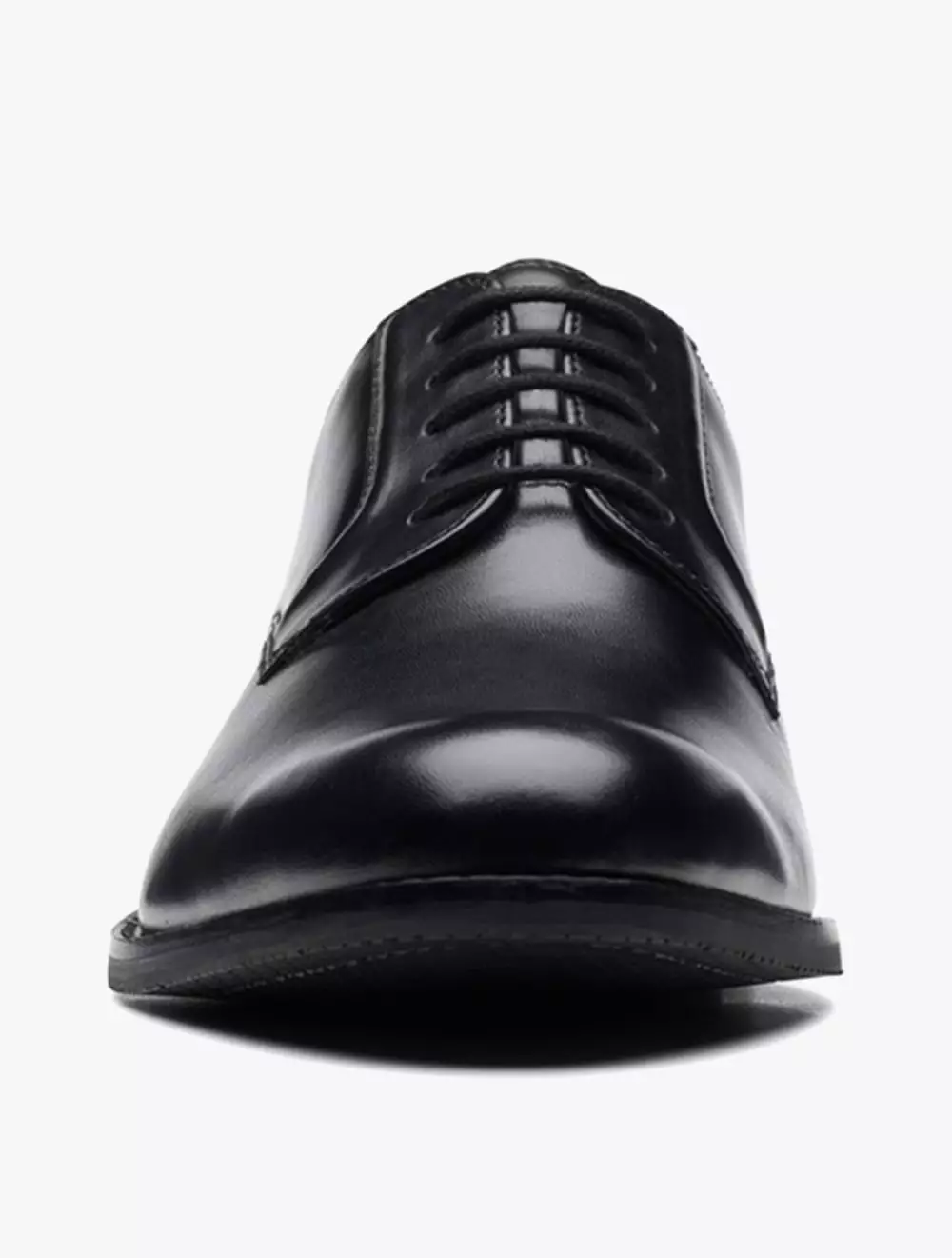 Clarks Men's CraftArlo Lace Shoes- Black Leather - Black