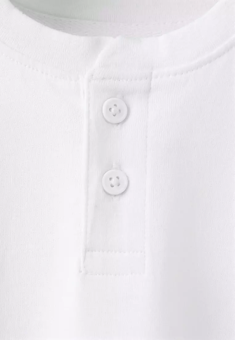 Buttoned Cotton T-Shirt