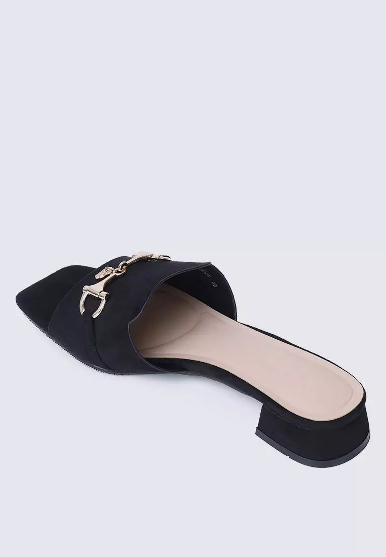 My Ballerine Ebony Comfy Sandals In Black