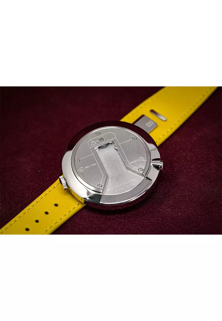 Klokers KLOK-01 Heritage - Jam Tangan Pria - Swiss Made - Yellow Leather Strap