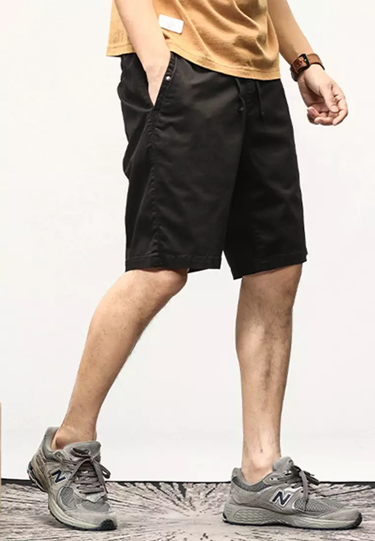 Relaxed Fit Cotton Cargo Shorts GJL070