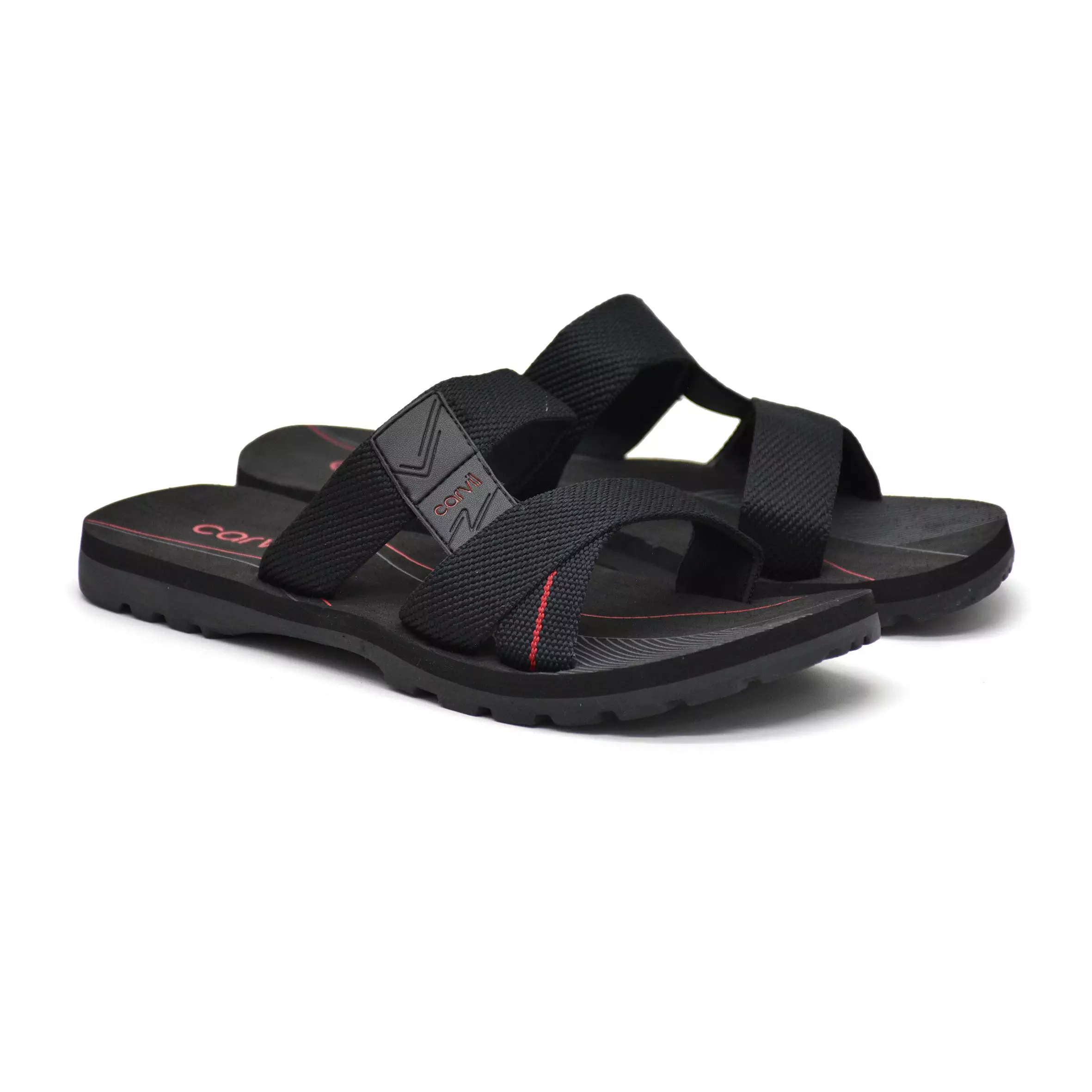 Carvil Sandal Pria Spextrum-M Black/Red
