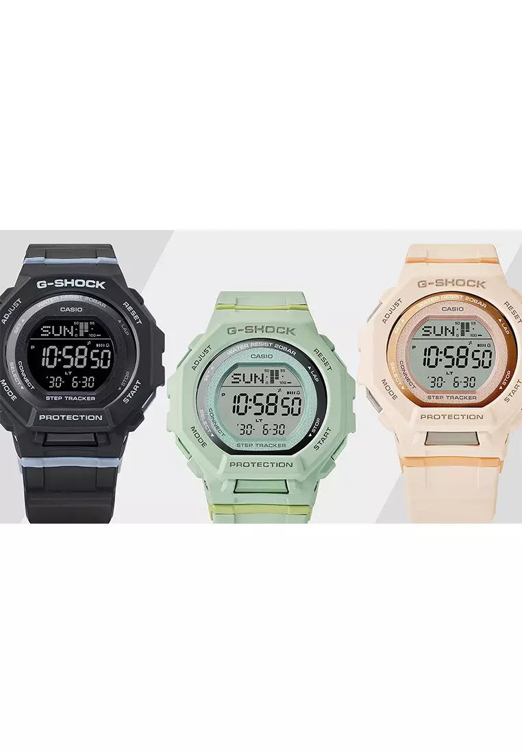 Casio G-Shock Jam Tangan Digital Wanita - Black Resin Band - GMD-B300-1D