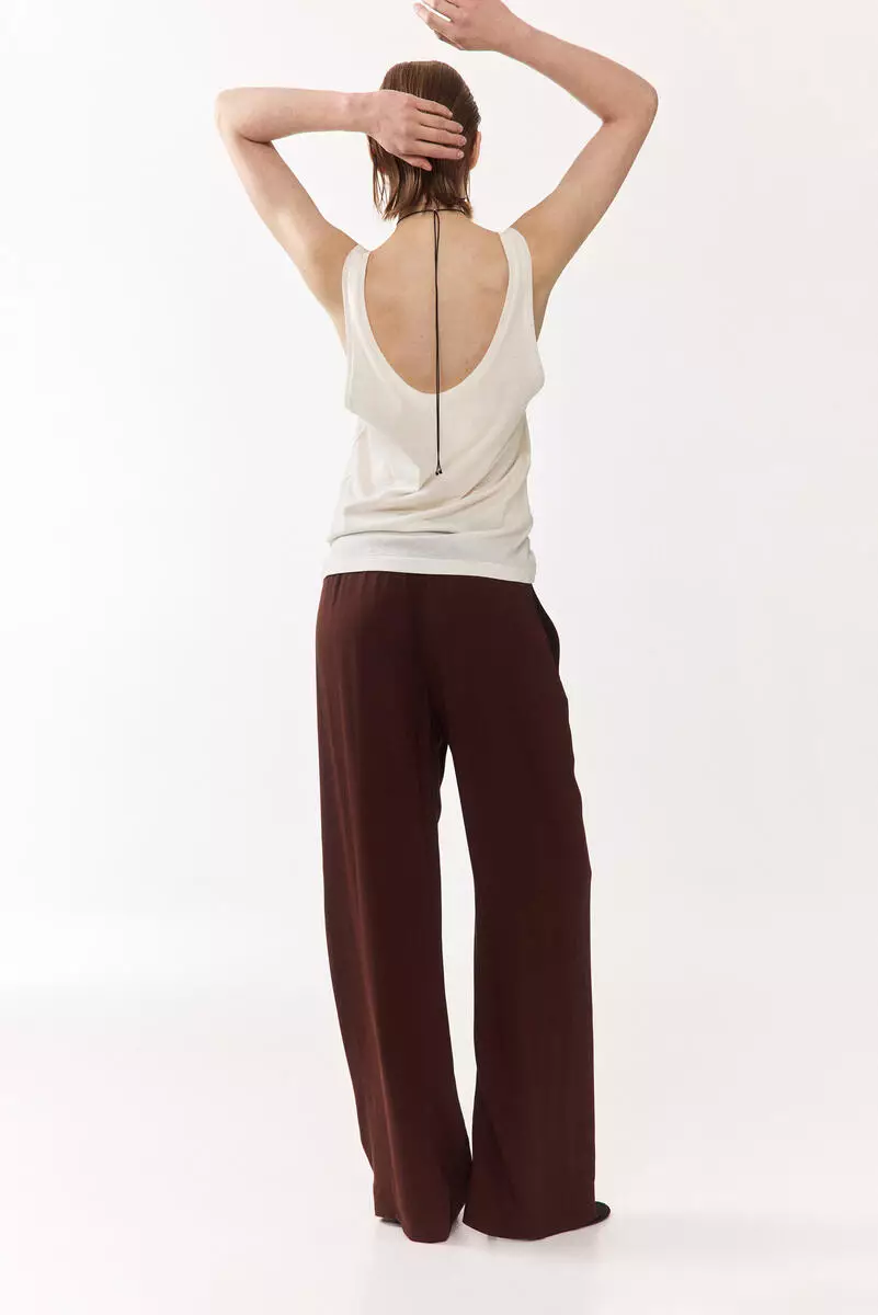 Wide pull-on trousers