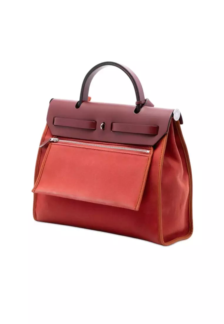 Pre-Loved Hermès Toile Herbag Zip 31