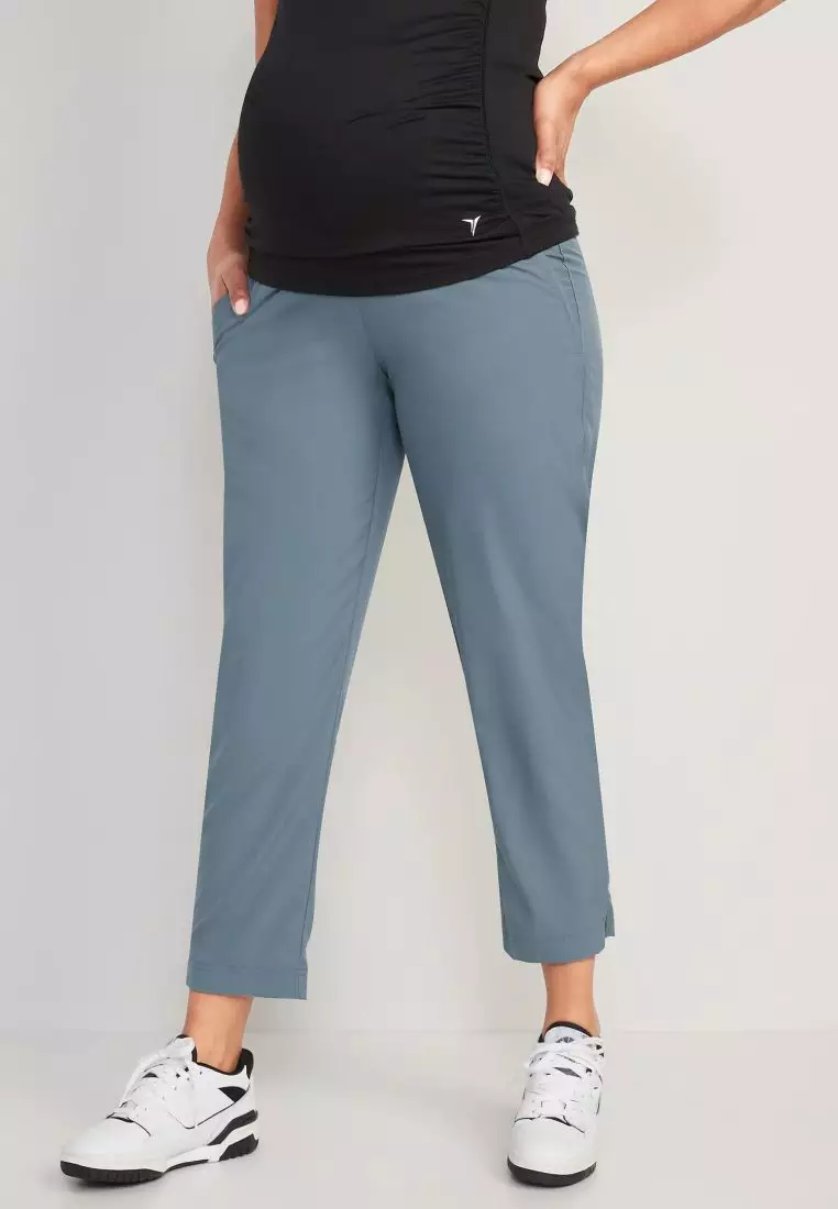 Buy Old Navy Maternity Rollover-Waist StretchTech Tapered Ankle