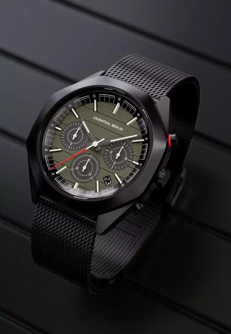 Octachrono Black Olive - Mesh Strap