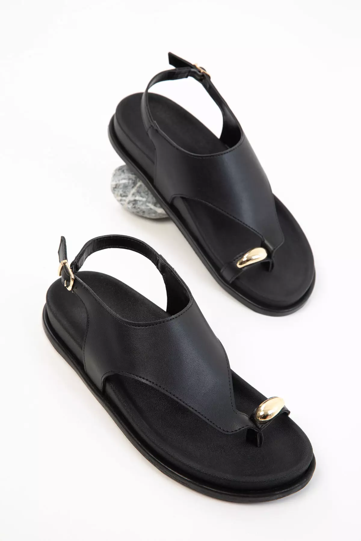 Black Women's Sandals 20632