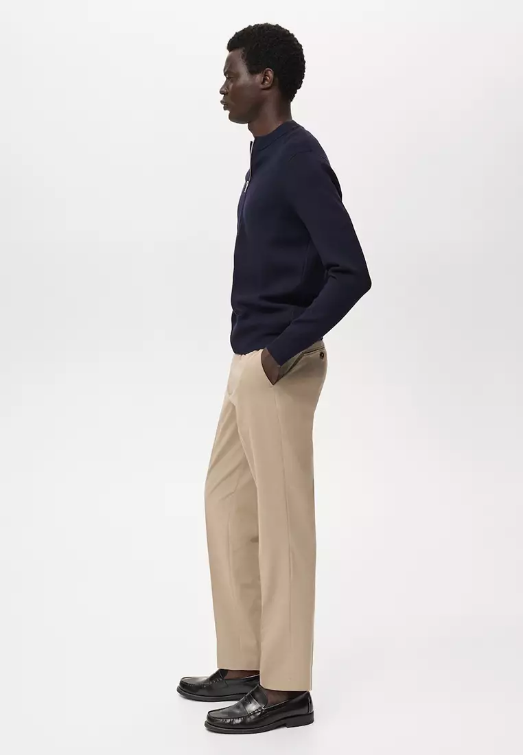 Zipped Knit Cardigan