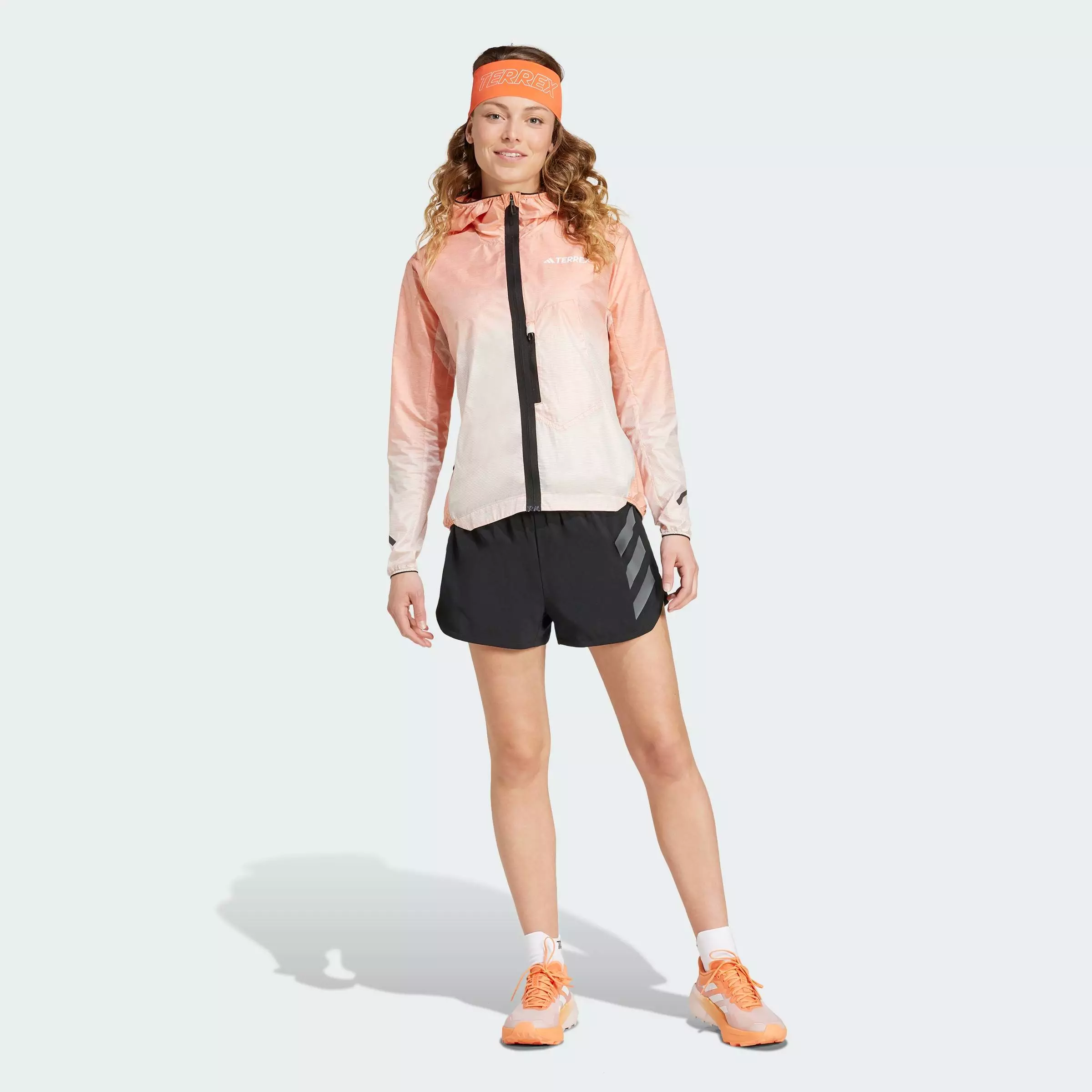 Hiking Terrex Xperior Light Windweave Jacket Women Orange IT3435