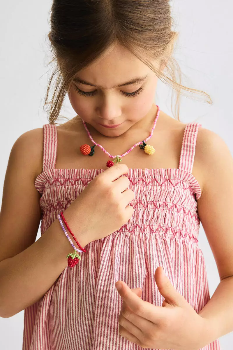 Smocked strappy dress