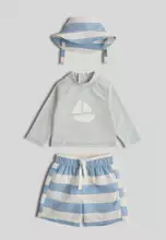 Buy Mothercare Sunsafe UPF50+ Rash Vest, Shorts and Hat 2026 Online ...