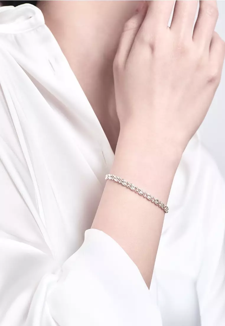 Buy Forever K FOREVER K Double line beads bracelet Silver 2024