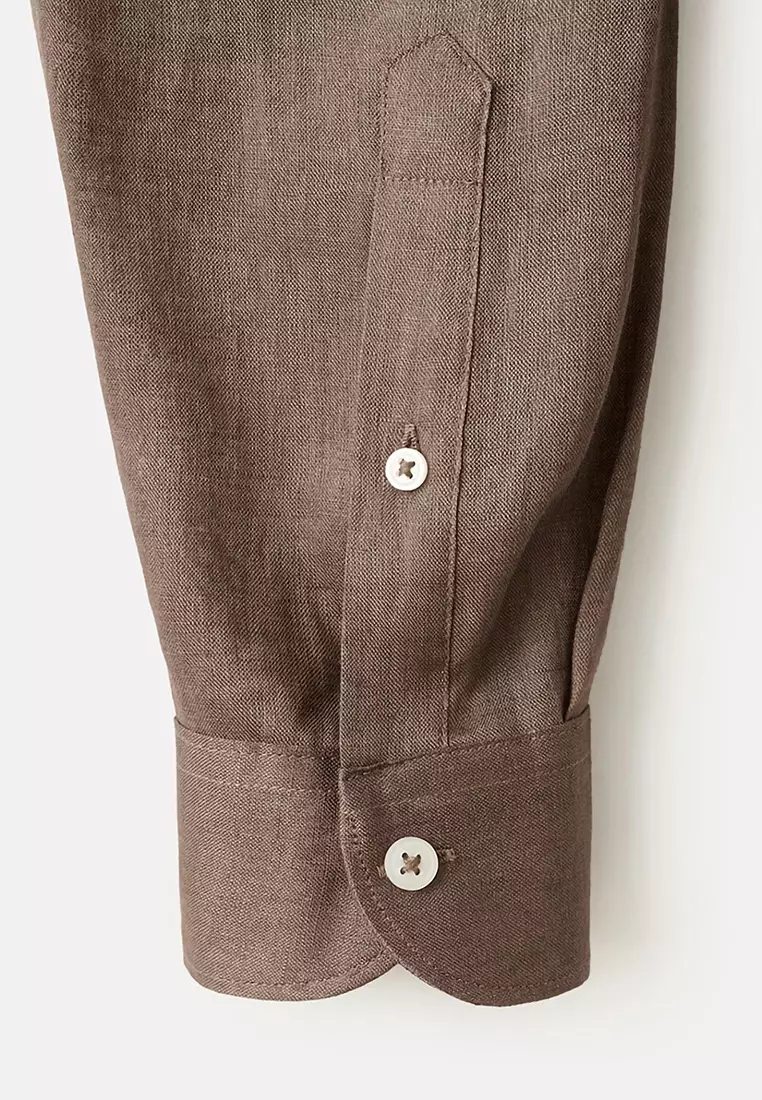 Regular-Fit 100% Linen Shirt