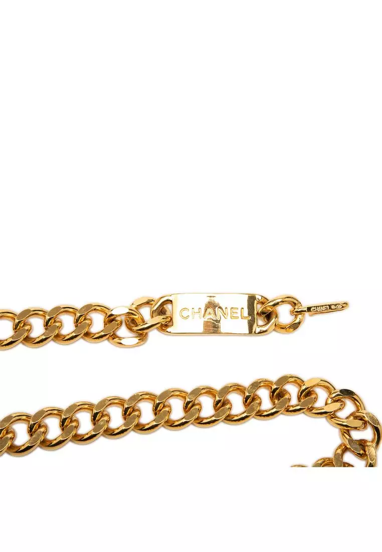 Pre-Loved Chanel Cc Gold Plated 31 Rue Cambon Medallion Chain Belt