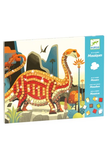 DJECO DJECO Dinosaurs Mosaics - Arts & Crafts, Collage, Foam Stickers, Activity Kit 79AAATH1A52080GS_1